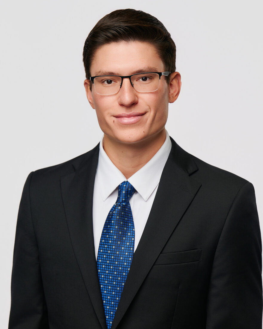 Studio headshot lit for a clean upload file - ATX Headshots